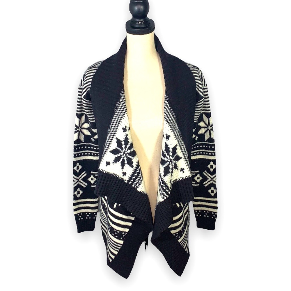 Express Heavy Drape Open Front Wool Blend Cardigan - image 1